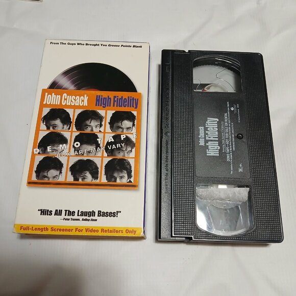High Fidelity John Cusack Screener Demo VHS Tape Jack Black - Bundle & Save - Picture 1 of 2